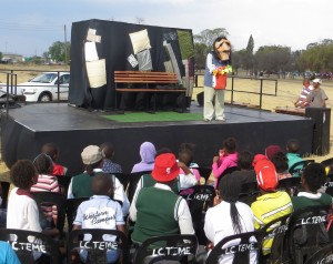 The Lost Couple by Daniel Buckland, Roberto Pombo & Kyla Davis perform in the village of Bodibe